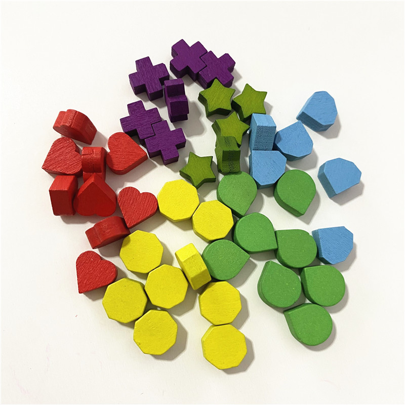 Board Game Wingspan - 40 Pz 10mm Rosso a Forma