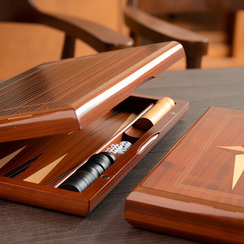 Backgammon in Legno Massello 1 - Board Game Zenith review and price