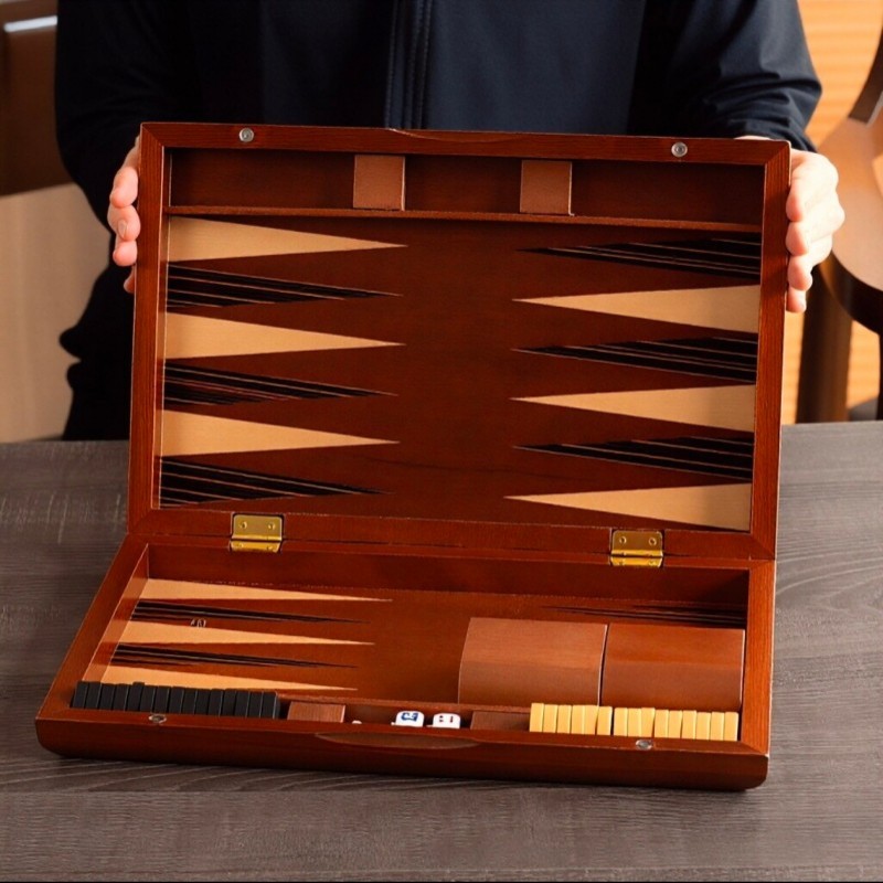 Backgammon in Legno Massello 1 - Board Game Zenith review and price