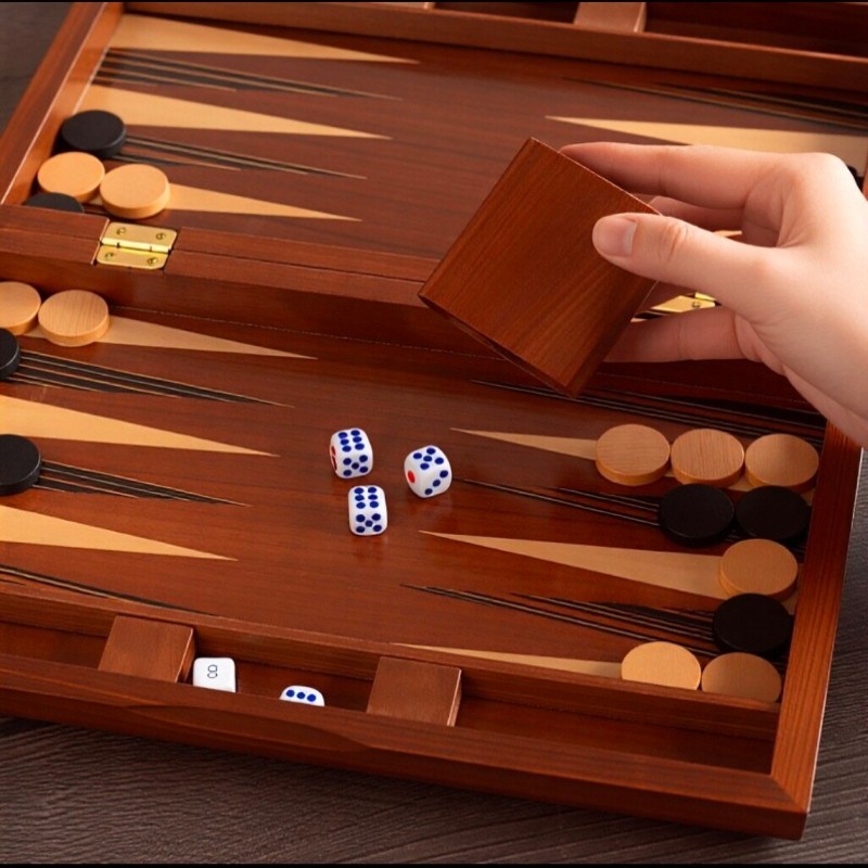 Backgammon in Legno Massello 1 - Board Game Zenith review and price