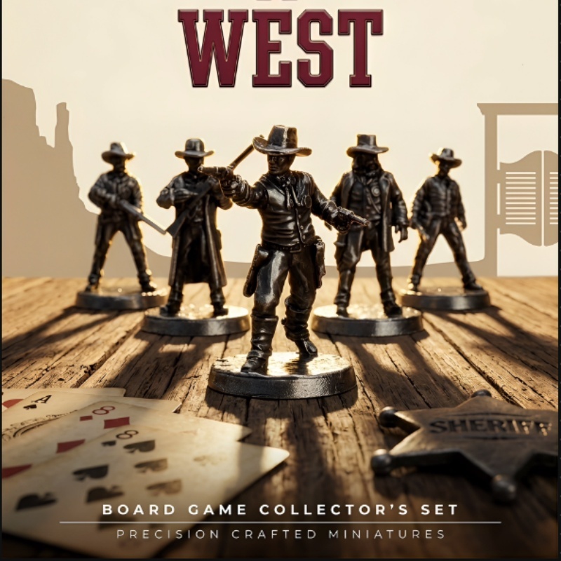 Set di Miniature in Metallo de - Board Game Wild Wild review and price